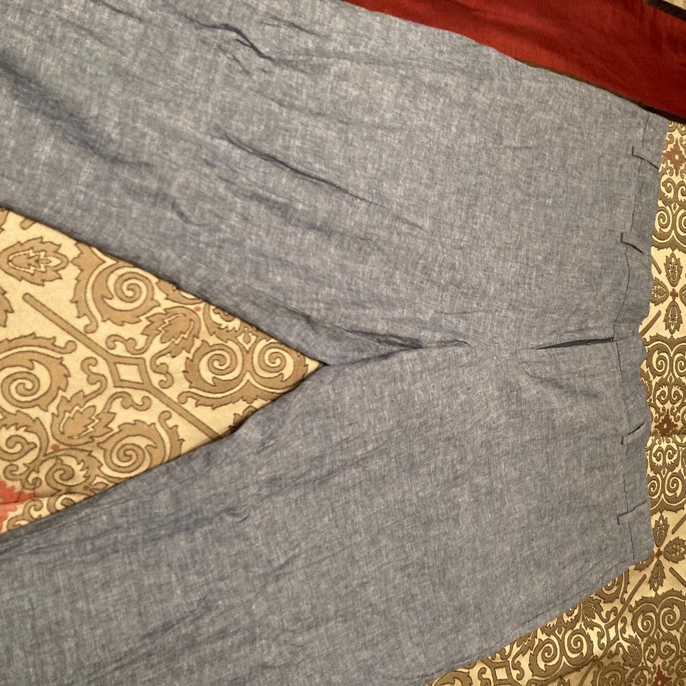 Perry Ellis Slim Fit Blue Men's Pants  42X32